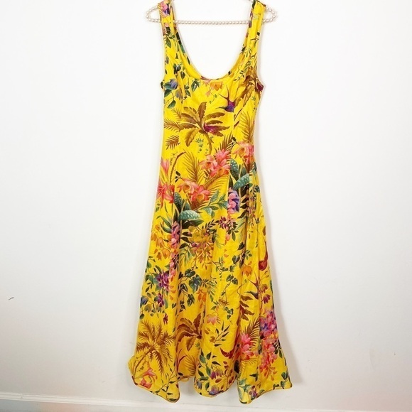 Zimmerman Tropicana Linen Midi Dress - Picture 3 of 5